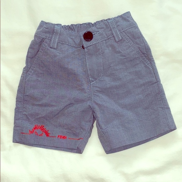 Fendi Other - Fendi baby shorts blue denim size 6 mo